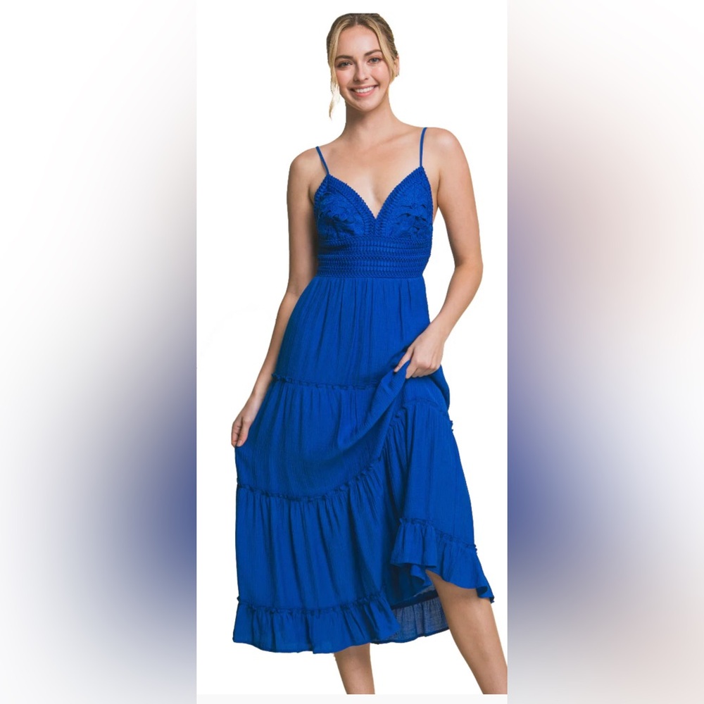Vacay Away Crochet Midi Dress